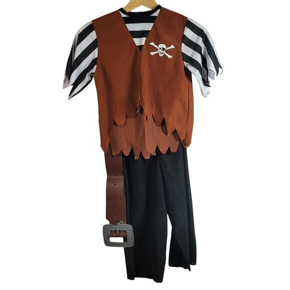 Pony Express Kids Pirate Costume Small Shirt Belt Pants Pretend Cos Halloween - Picture 1 of 15